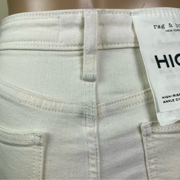 NEW RAG & BONE HIGH-WAISTED STRAIGHT LEG JEANS - Picture 9 of 10